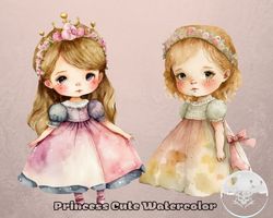 Princess Cute Watercolor