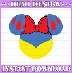 Snow white Mouse ears Svg, Snow white svg, eps, dxf, png cutfiles for Cricut Silhouette Cameo, Snow white mickey ears sv