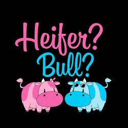 Heifer Bull Cute Pink And Cute Blue Cow SVG PNG