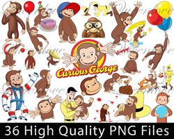 Curious George PNG, Curious George characters, Curious George images