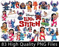 Lilo and Stitch ClipArt- PNG Images 300dpi Digital, Clip Art, Instant Download