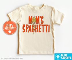 Mom's Spaghetti Natural Shirt, Funny Rap Inspired Bodysuit