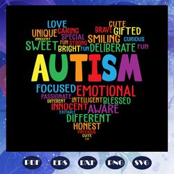 Autism heart, autism svg, autism shirt, autism kid, autism awareness svg, autism mom svg, autism gift, autism mom gift,