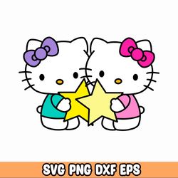 Kawaii Kitty Svg, Zodiac Kitty Svg Bundle - Cat Svg - Kitty Svg - Kawaii Kitty Clipart, Kawaii Kitty Svg Png Dxf Cut Fil