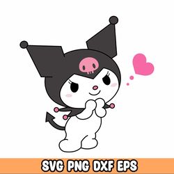 Kawaii Cinna Bunny SVG & PNG Bundle Files | Digital Download | SVG | Kawaii Anime Bundle | Kitty Bunny Frog Friends | Ci