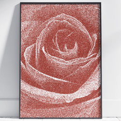 Vintage Rose Wall Art  Rose Painting by Stainles