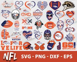 Denver Broncos Bundle Svg, Denver Broncos Svg, NFL Svg, Sport Svg, Png Dxf Eps File