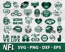 New York Jets Bundle Svg, New York Jets Logo Svg, NFL Svg, Sport Svg, Png Dxf Eps File