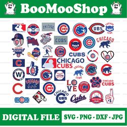 Chicago Cubs svg, Baseball Clipart, Cricut, Chicago svg, Cubs svg, Cutting Files, MLB svg, Instant Download