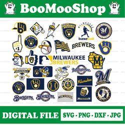 Milwaukee Brewers SVG Files, Cut Files, Baseball Clipart, Cricut Milwaukee, Brewers svg, Cutting Files, MLB svg
