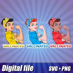 Vaccinated svg, Vaccinated png, Vaccinated cricut image, Vaccinated cut file, Vector clipart, Vaccinated print art