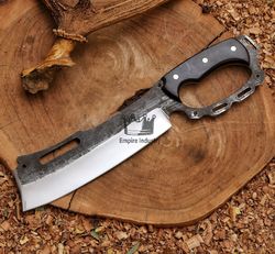 Handmade High Carbon Steel Thor Battle Cleaver, Fixed Knife, Outdoor Knife, With Sheath, Tactical Knife, Camping Knife