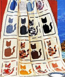 Vintage crochet pattern of an Afghan baby blanket, Incredibly beautiful Afghan. Afghan knitted baby blanket PDF