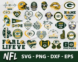Green Bay Packers Bundle Svg, Green Bay Packers Logo Svg, NFL Svg, Sport Svg, Png Dxf Eps File