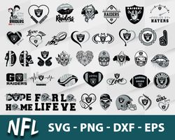 Las Vegas Raiders Bundle Svg, Las Vegas Raiders Logo Svg, NFL Svg, Sport Svg, Png Dxf Eps File