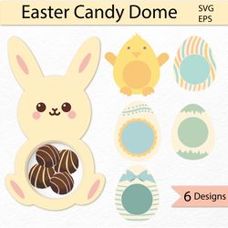 easter candy dome svg bundle | candy holder ornament | instant digital download