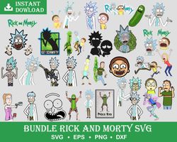 Rick and Morty Bundle svg, 300 files Rick and Morty svg eps png, for Cricut, Silhouette, digital, file cut