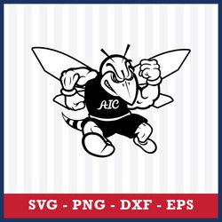 AIC Yellow Jackets Logo Svg, AIC Yellow Jackets Svg, NCAA Svg, Sport Svg, Png Dxf Eps File