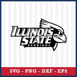 Logo Illinois State Redbirds Svg, NCAA Svg, Sport Svg, Png Dxf Eps Digital file