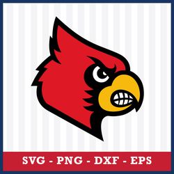Logo Louisville Cardinals Svg, NCAA Svg, Sport Svg, Png Dxf Eps Digital File