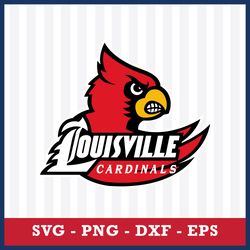 Louisville Cardinals Svg, Logo NCAA Svg, Sport Svg, Png Dxf Eps Digital File