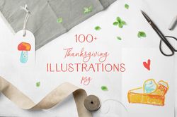 Cute Thanksgiving Clipart illustrations