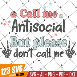 Call me antisocial PNG-Sublimation Download-Sublimation Designs-,Retro Designs,Retro png, Antisocial png,Introvert subli