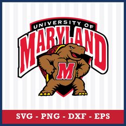 Logo Maryland Terrapins Svg, NCAA Svg, Sport Svg, Png Dxf Eps Digital File