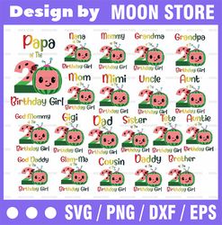 Bundle 20 files Cocomelon Of Birthday Girl png, Coco Melon png, Cocomelon Bundle png, Cocomelon Birthday png, Watermelon
