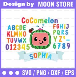 Cocomelon Logo And Full Alphabets Birthday svg/png, Cocomelon Brithday svg/png ,Cocomelon Family Birthday PNG, Watermelo