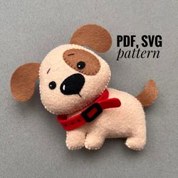 DIY dog  ornament felt pattern  farm animals   felt pattern