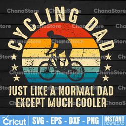 Cycling Dad Png, Funny Vintage Cyclist Father's Day Png, Bicycle Bike Rider Png