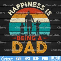 Dad Png, Gift for Dad, Funny T shirt for Dad, Fathers Day Png, New Dad Shirt, Happiness is Being a Dad Png