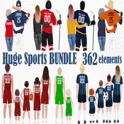 HUGE SPORT BUNDLE Sport Family Clipart