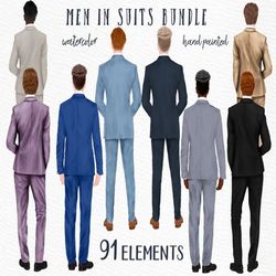 Man in Suits clipart: "GROOM CLIPART" Best Man Clipart Groomsman Gift Wedding clipart Best Man Proposal Customizable cli