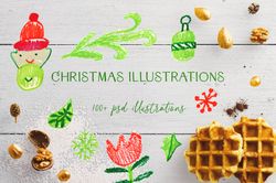 Holiday & Christmas Clipart Illustration Pack