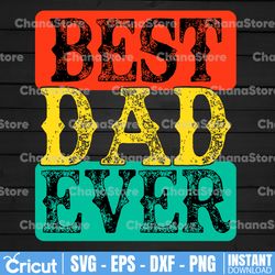 Best Dad Ever Png | Retro Digital Download | Image File for Sublimation | Father's Day Png | Fist Pump Dad Son