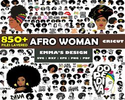 Afro Woman Bundle Svg, African American Svg, Afro Queen Svg, Afro Svg for Cricut, Afro Girl Svg, Bundle Svg - Download