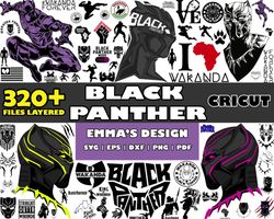 Black Panther Bundle Svg, Black Panther Vector File Svg, Png, Dxf, Cricut, Clipart, Bundle Svg - Download
