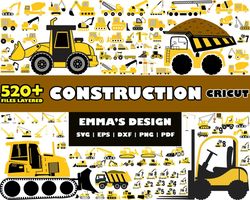 Construction Bundle Svg, Construction Truck Svg, Construction Clipart, Dump Truck Svg, Bundle Svg - Download File