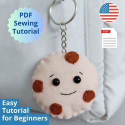pdf felt cookie sewing pattern for beginners - cookie pattern and tutorial - felt play food sewing pattern - pdf pattern
