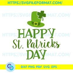 Happy St Patricks Day Svg -  Instant Digital Download