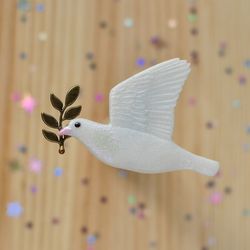 Dove of Peace brooch