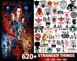 620 file Stranger Things svg dxf eps png,bundle Hellfire Club for Cricut, Silhouette, digital, file cut
