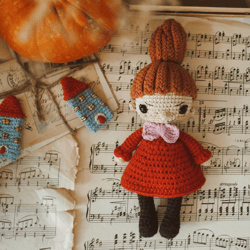 Crochet Pattern Little My, Amigurumi moomin trolls tutorial