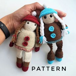 Crochet pattern doll in English Tutorial amigurumi doll Crochet doll amigurumi pattern