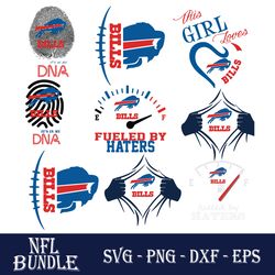 Buffalo Bills Bundle Svg, Buffalo Bills Logo Svg, NFL Svg, Sport Svg, Png Dxf Eps File