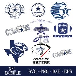 Dallas Cowboys Bundle Svg, Dallas Cowboys Team Svg, NFL Svg, Sport Svg, Png Dxf Eps File