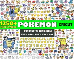 Pokemon Svg Bundle, Pokemon Clipart, Pikachu svg, Pokemon layered, Svg for cricut, Bundle Svg - Download