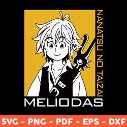 Meliodas Svg, Nanatsu No Taizai Svg, Anime Characters Svg, Cartoon Svg, Png, Dxf, Eps - Download File